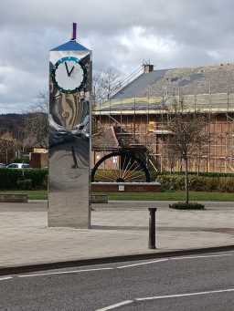 The Pulse Clock, Front Street, Sacriston © DCC 06/03/2022